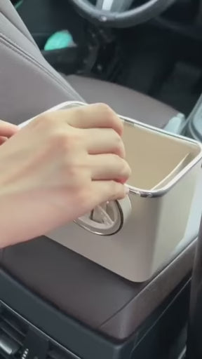 Car Armrest Storage Box Water Cup Holder